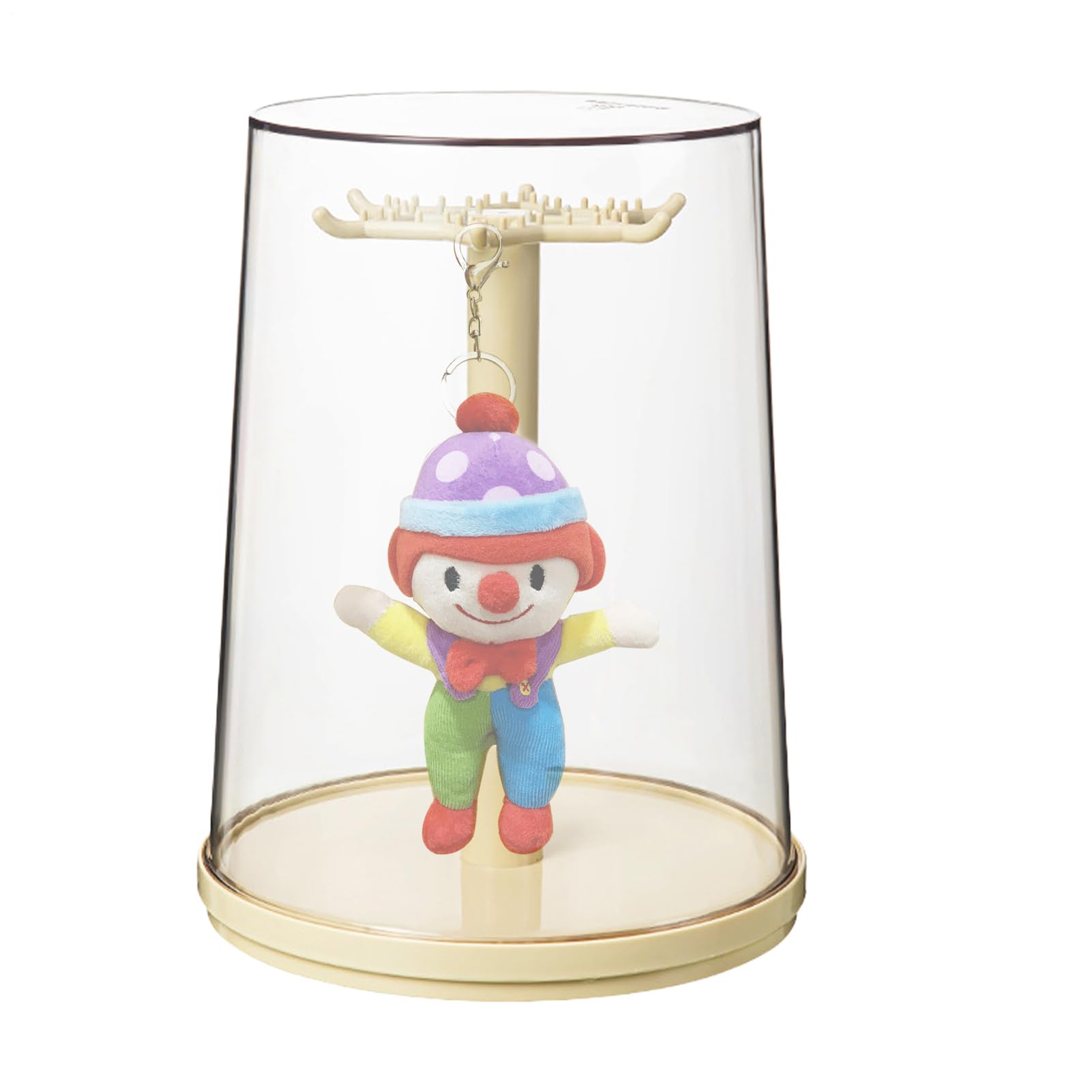 Boîtier transparent anti-poussière rotatif pour protéger les figurines