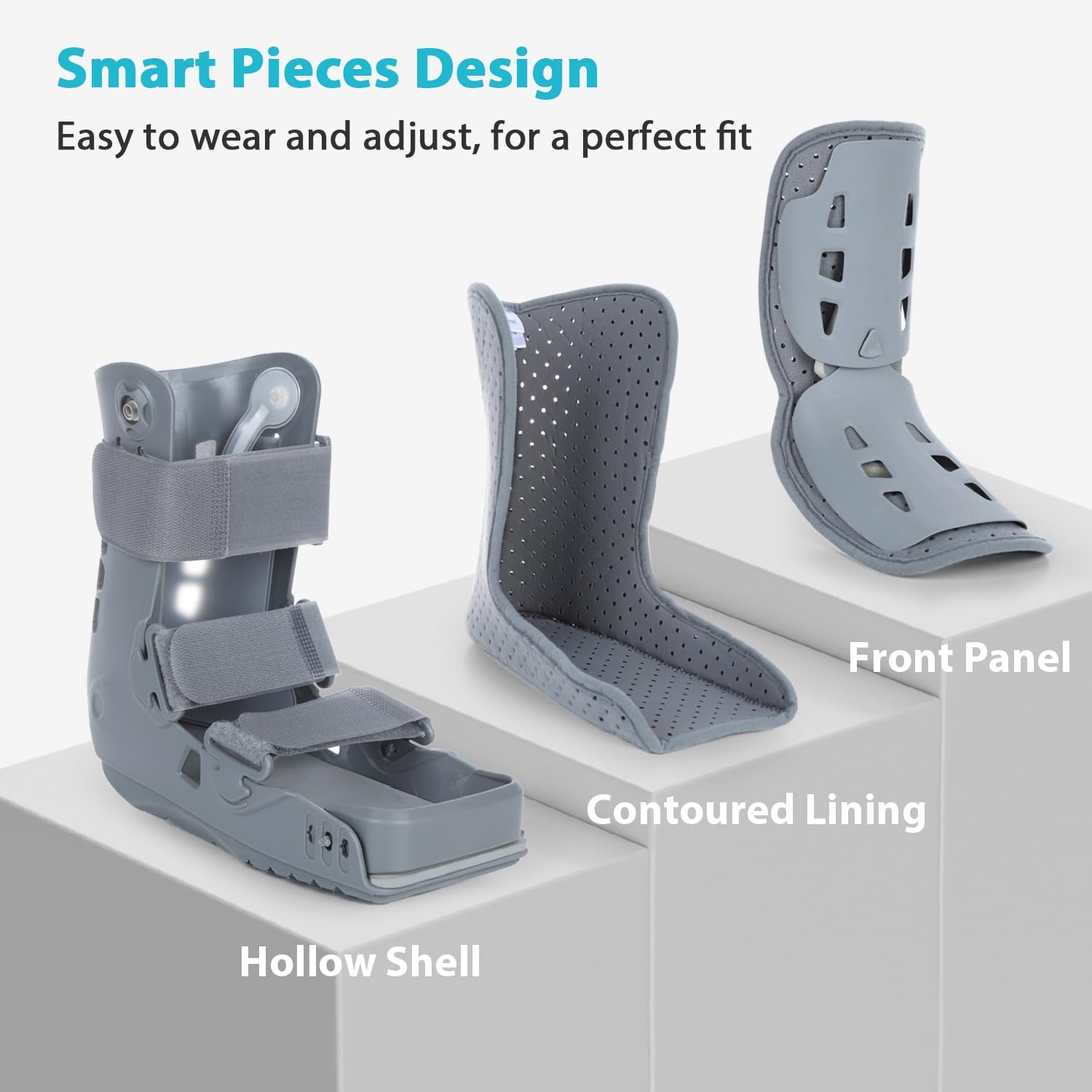 Botas cortas Air Walker L, soporte para fracturas de tobillo y esguinces de pie | Pequeño