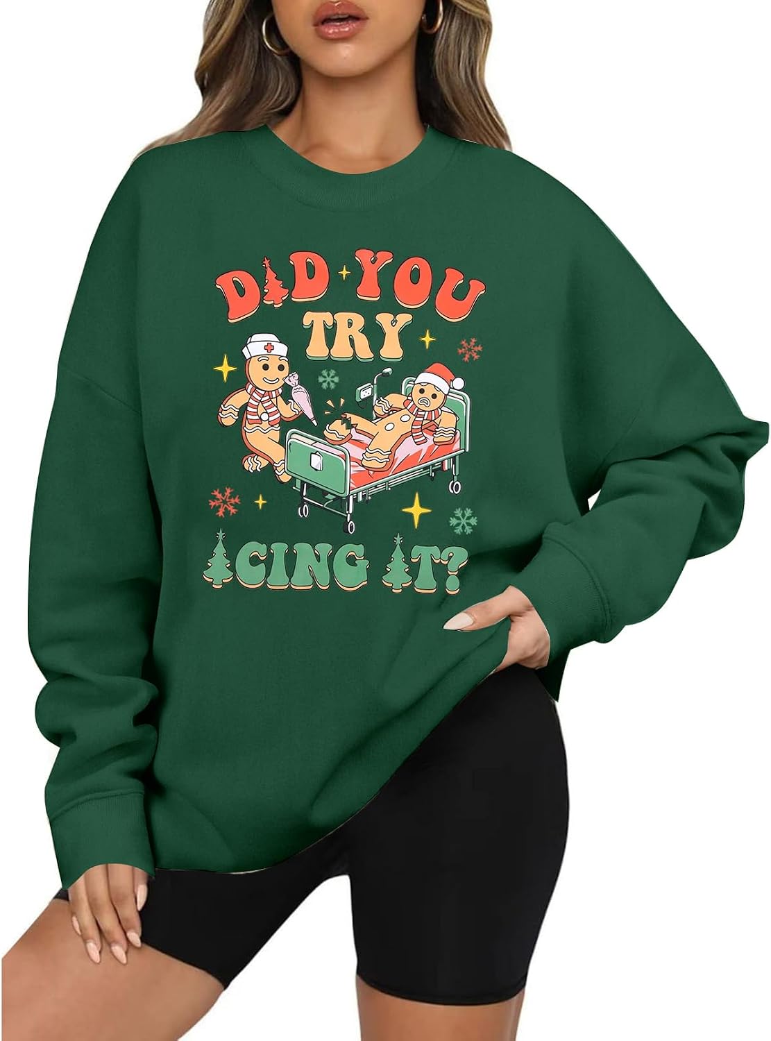 Christmas Nurse Sweatshirt Women Christmas Nursing Sweatshirt School Nurse Christmas Tee Funny Pullover Top