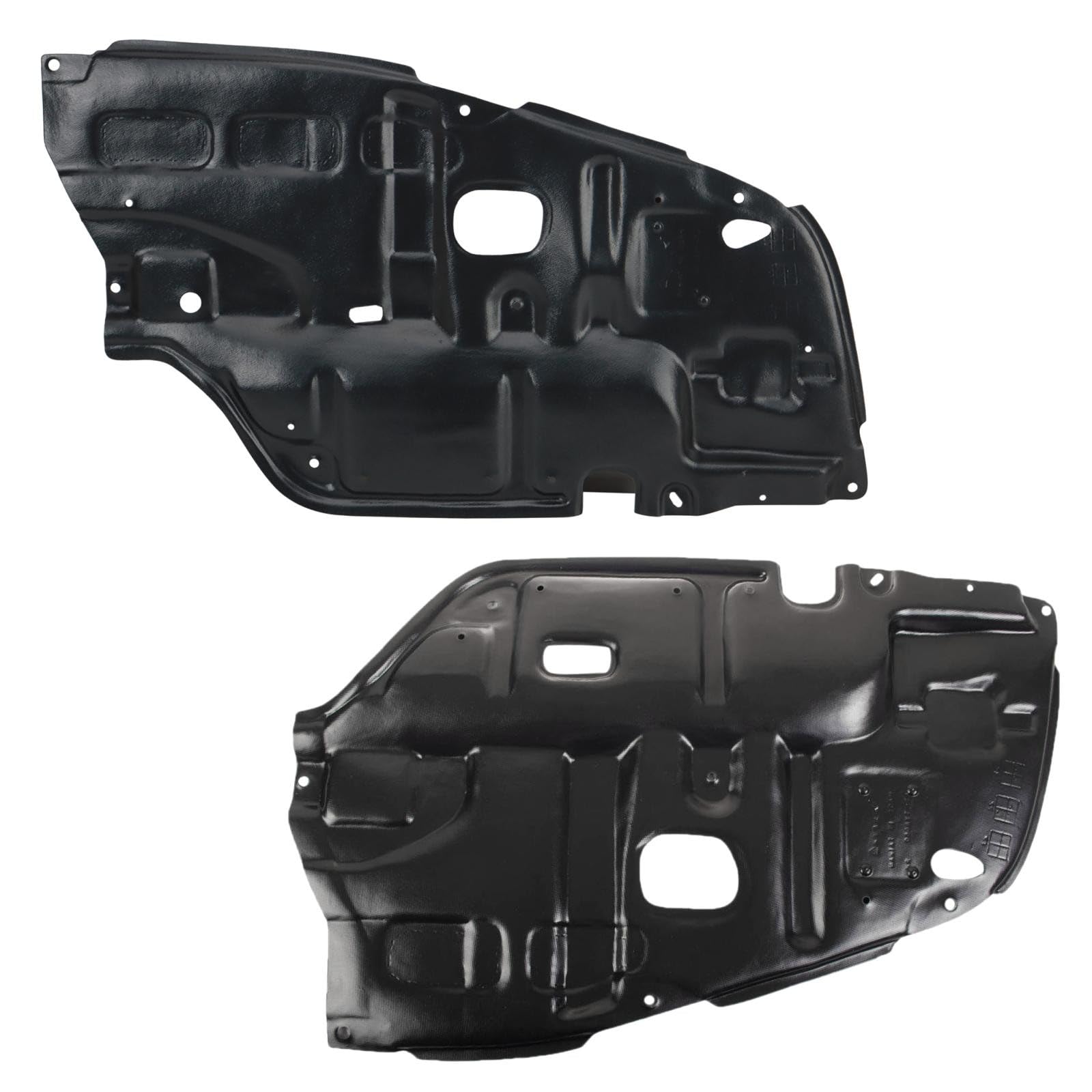 TRQ Driver &amp; Passenger Side Lower Engine Splash Shield Compatible with 2002-2003 Lexus ES300 2004-2006 ES330 LX1228102 LX1228103