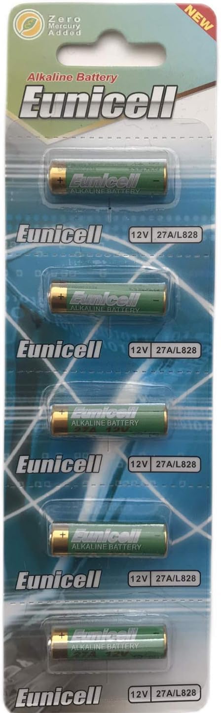 27A Alkaline Batteries (5 pack) A27 MN27 L828 for Remote Controls, Doorbells, Garage Door, Entry Systems, Hearing Aids, Toys, Dog Collars Laser Pointer, Medical Devices — view 3