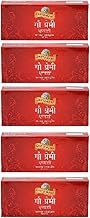 Gavyamart Cow Dung Dhoop Batti, 120 Sticks (24 Sticks x 5 Pack) - Made of Gugal, Nagarmotha, Cow Dung, Kapur and more - Organic Incense Sticks for Pooja, Havan or Meditations
