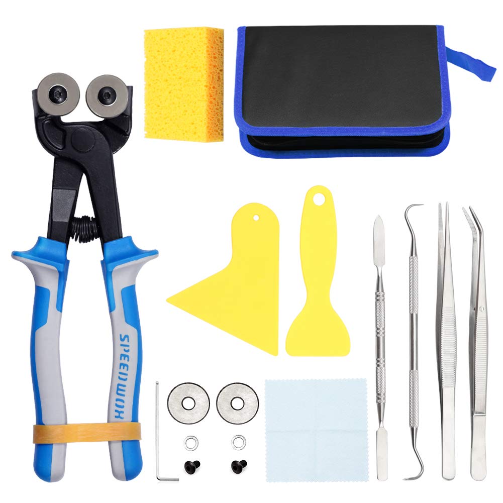 Pinces à épiler lot de 17 pièces spatule éponge et crochet de précision