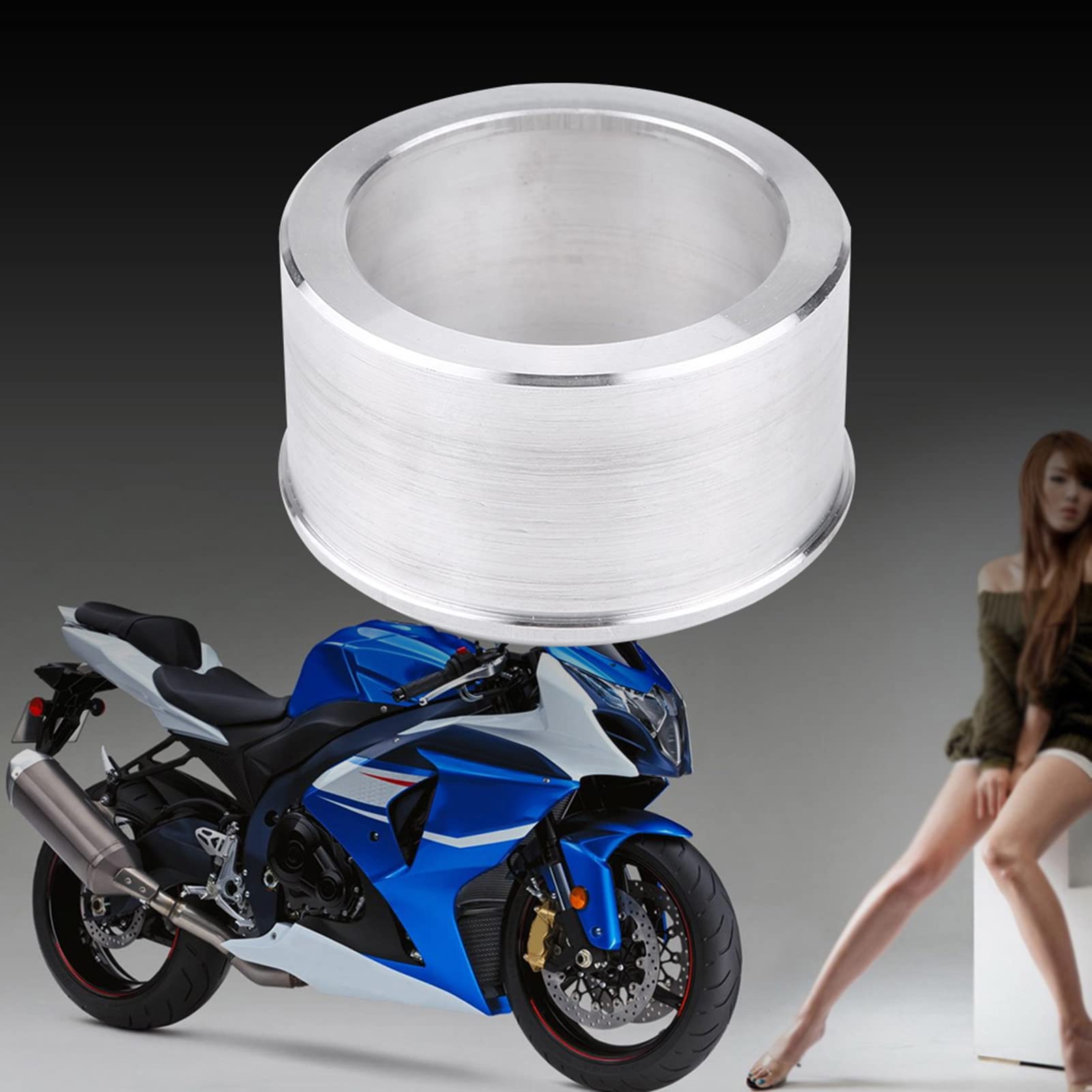 Riduzione Marmitta 65 50 - Riduzioni Per Marmitta-Adattatore Di Scarico Connettore Del Silenziatore Del Riduttore Dell'Adattatore Del Tubo Di Scarico Del Motociclo 60 Mm A 51 Mm In Alluminio