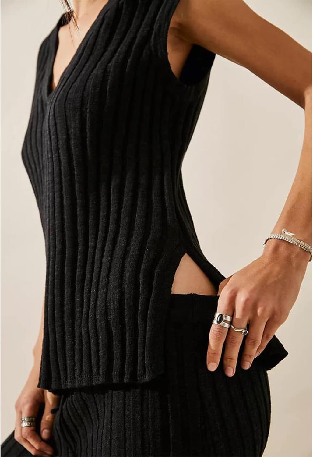 Crochet Knit 2 Piece Skirt Sets for Women Summer Hollow Out Crop Top Bodycon High Waist Maxi Skirt Sets Beach Dress