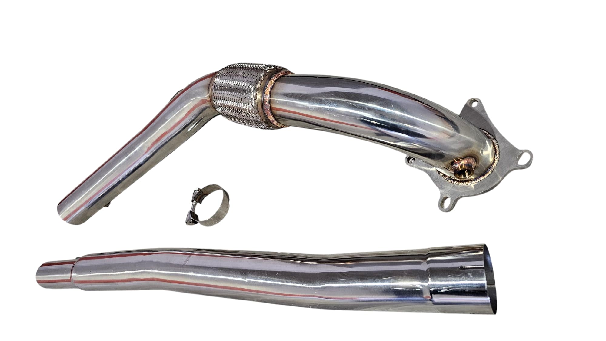 DOWNPIPE COMPATIBILE CON GOLF VI R / 3 Pollici/Acciaio inossidabile.