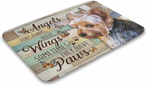 Miniatura 4 de Yorkie - Tapete antideslizante para puerta delantera, baño, cocina, dormitorio, entrada, decoración de casa, 18 x 30 pulgadas