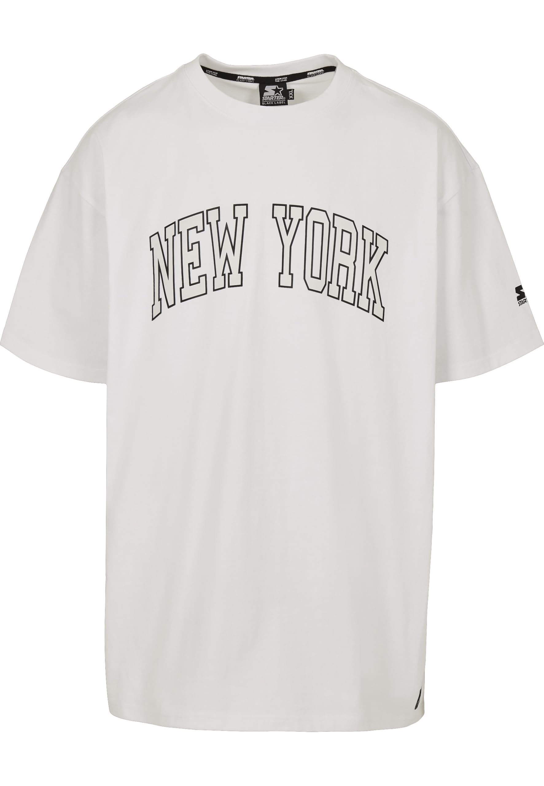 Urban Classics Unisex Blanc T-Shirt Starter New York