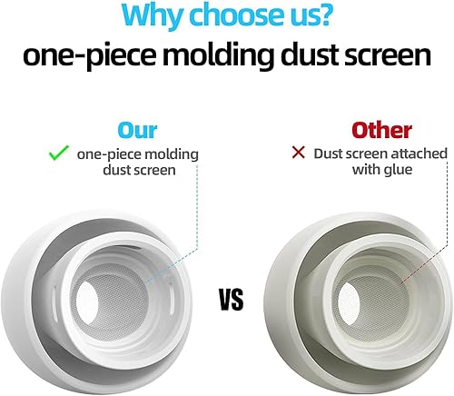 Miniatura 4 de AirPods Pro & AirPods Pro 2 - Almohadillas de repuesto de silicona que reducen el ruido con ajuste seguro y bolsa de plástico de almacenamiento