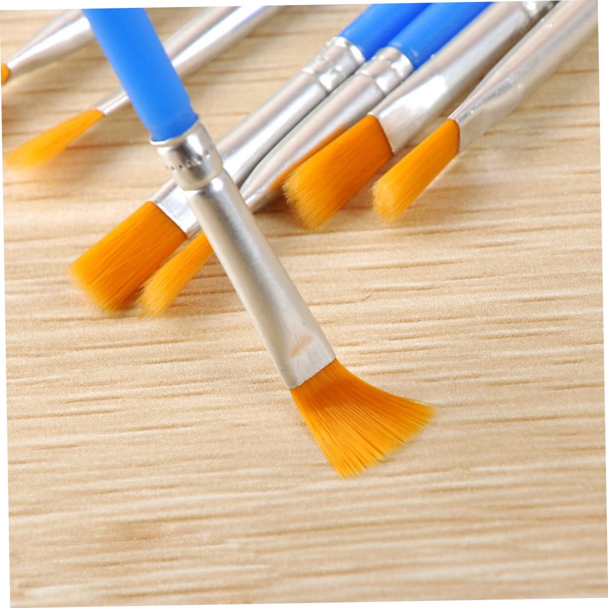 Set Pennelli per Pittura 100 Pezzi in Nylon e Plastica Pennelli Leggeri per Pittura a Olio e Arte Artigianale su Tela e Acquerello