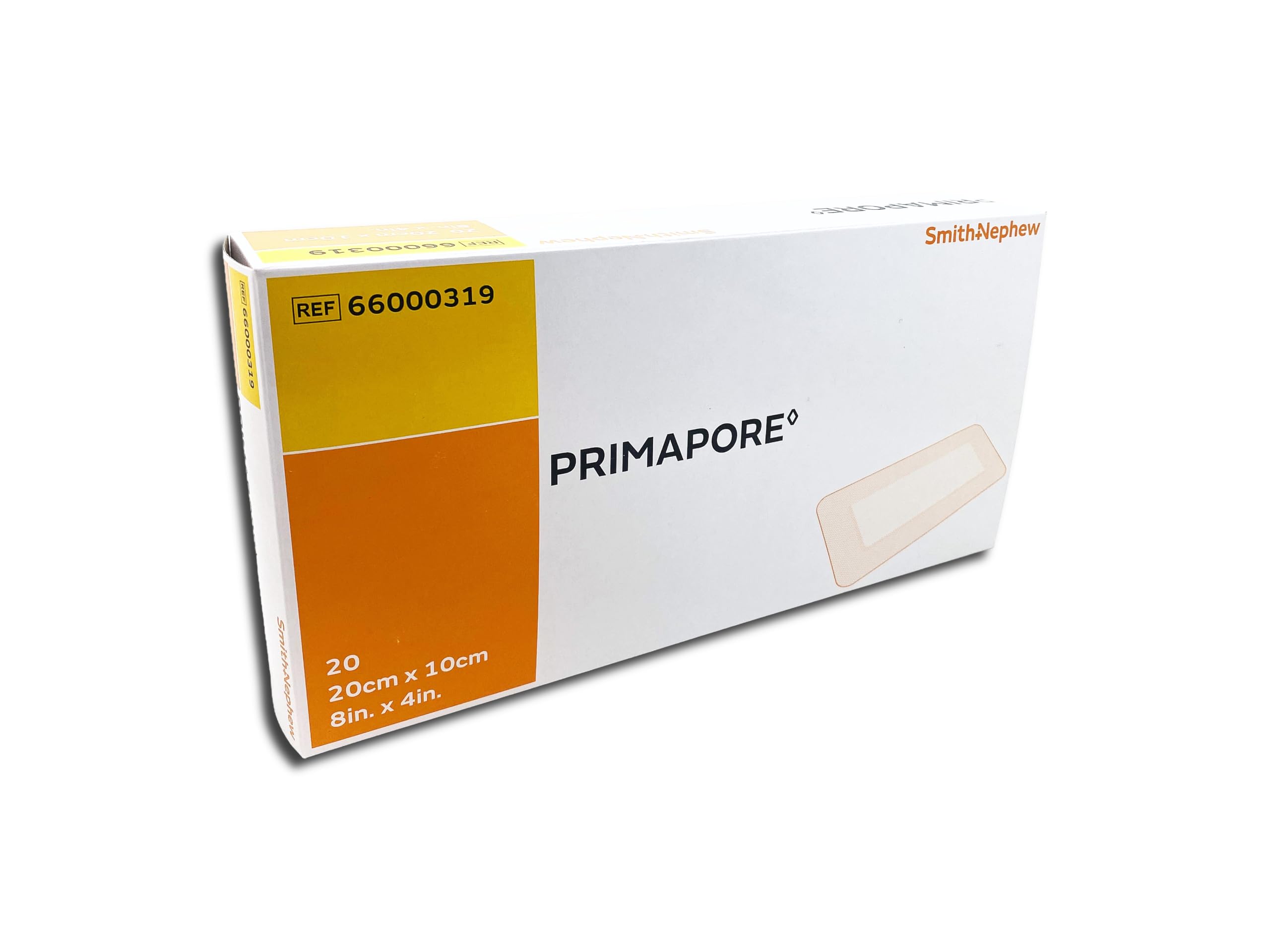 Smith & Nephew Primapore White Polyester Nonwoven Island Dressing Sterile 4 x 8
