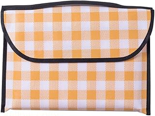 Wlauqueta - Alfombra de pícnic para camping, senderismo, manta de playa, portátil, alfombra de camping plegable, equipo de camping, césped, impermeable, color amarillo 2 x 1,8 m