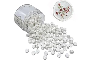 200 Pcs Pearl White Sealing Wax Beads: Enhancing Your Correspondence with Timeless Elegance