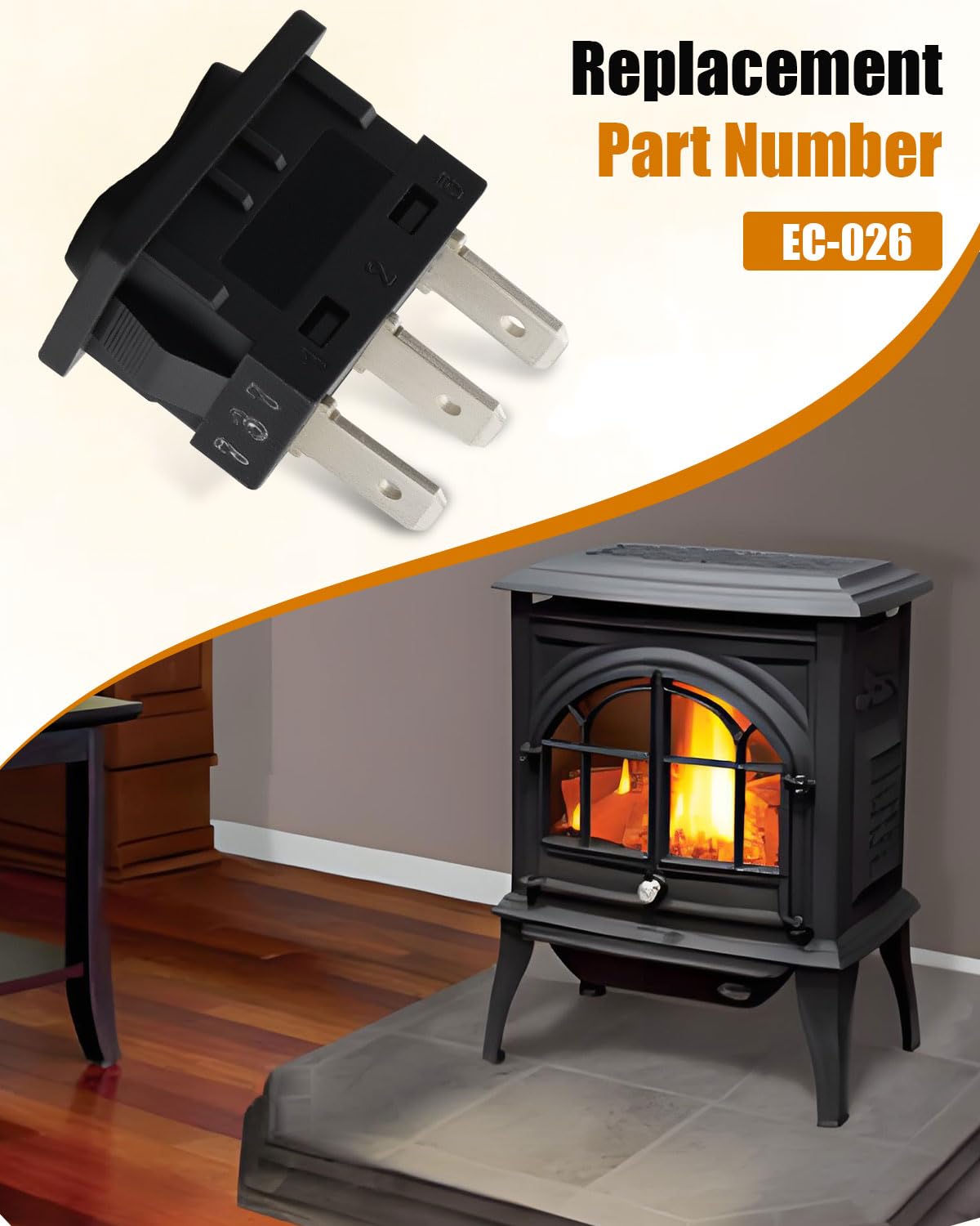 EC-026 Burner Switch Fit for Enviro Cara C34 C44 C60 E20 E30 EG20 EG25 EG30 G39 DV50 Q1 Q2 Q3 S20 S30 S40
