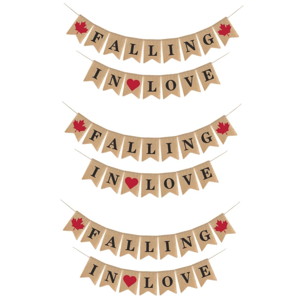 TOPBATHY 3stücke Hochzeitsbanner Aus Leinen Dekorative Wimpel Für Hochzeiten Feiern Handmade Khaki Für Garten Innenräume Für Hochzeitsfotos Rustikale Eleganz