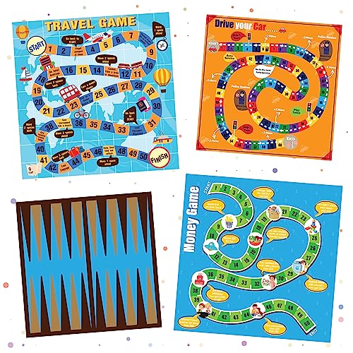 Image of Popcorn Games & Puzzles 100 in 1 Board Games for Kids 5 + Years Indoor Board Game for Kid & Family | Gift Toy for Children