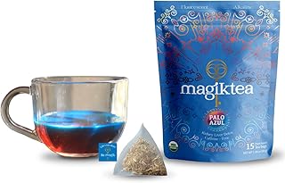 Magiktea, Palo Azul, 15 Plant-Based Tea Bags, USDA Organic, Kidneywood, Caffeine-Free