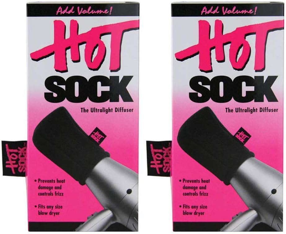 Hot SockUltralight Hair Blow Dryer Heat Diffuser (2-Pack)