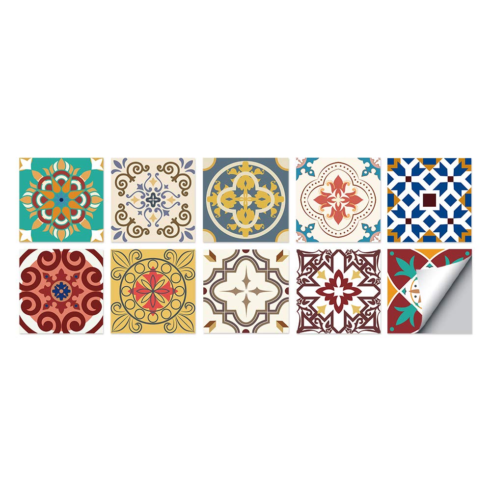 Stickers Carrelage Pour Salle De Bain Cuisine, Hiser 10 Pièces Auto