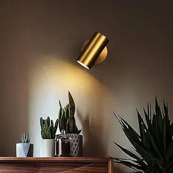 CITRA 10W LED Focus Spot Ceiling Wall Light - Warm White (Antique Brass Gold)