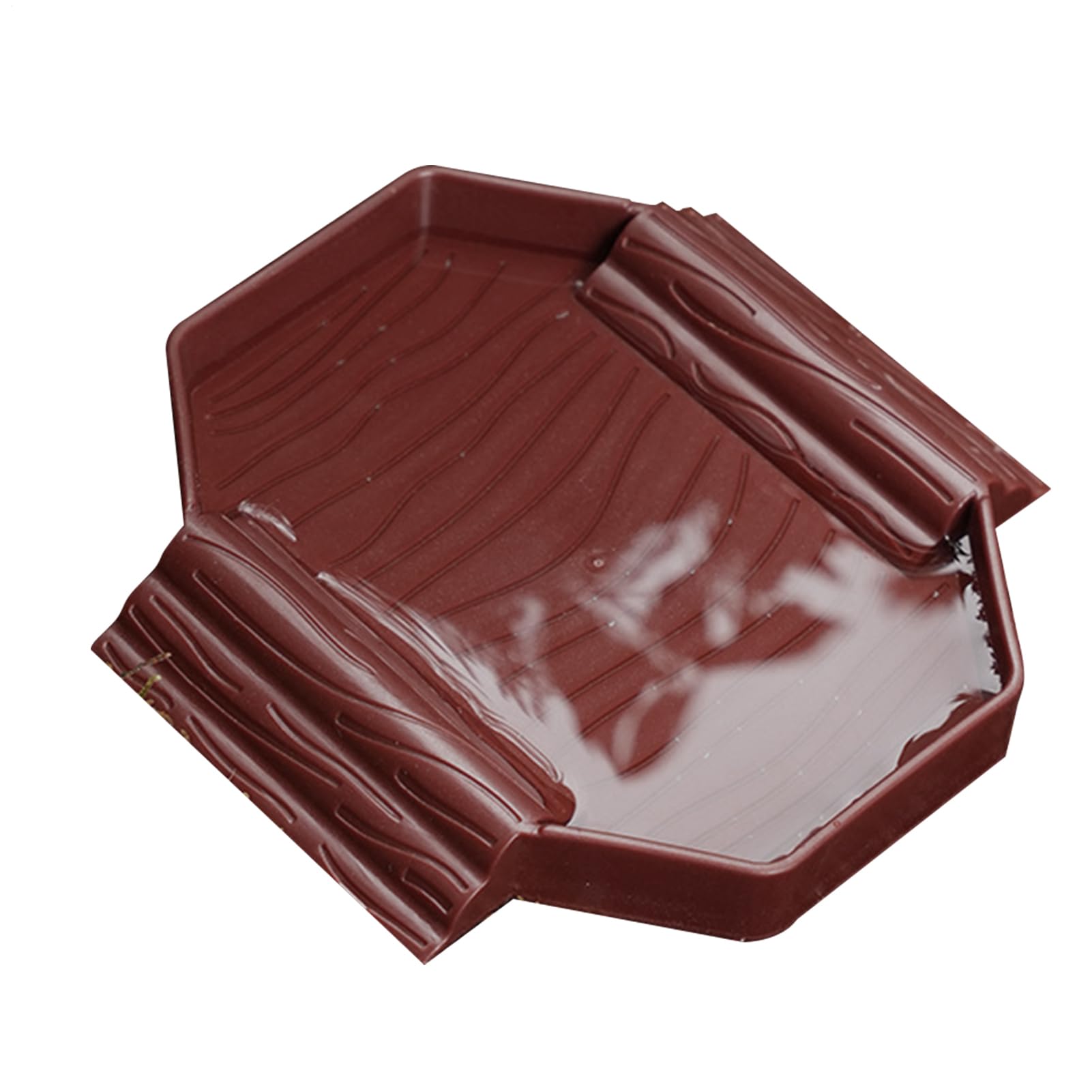 Water Tray for Turtles, Anti-Skid Bowl for Reptiles – Decorative Bathtub with Ramp for Turtles, Lizards, Terrarium Accessory