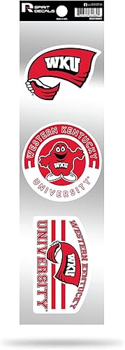 Vista 50 de Rico Industries NCAA - Juego de calcomanías retro de 3 piezas