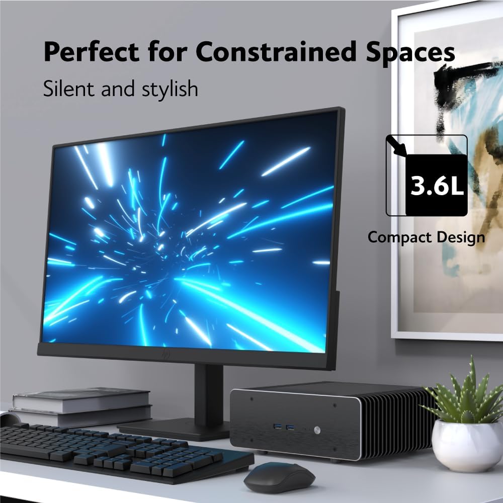 Akasa Maxwell RC Pro in a compact desk setup