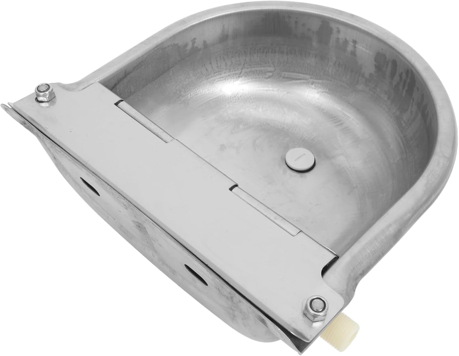 POPETPOP Automatic Water Dispenser Livestock Drinking Bowl Stainless Steel for Cows Horses Sheep