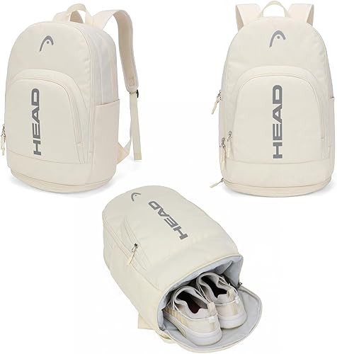 Miniatura 11 de HEAD Mochila de viaje impermeable para hombre, mochila ligera para laptop de 15.6 pulgadas con compartimento para zapatos, mochila casual para Negro