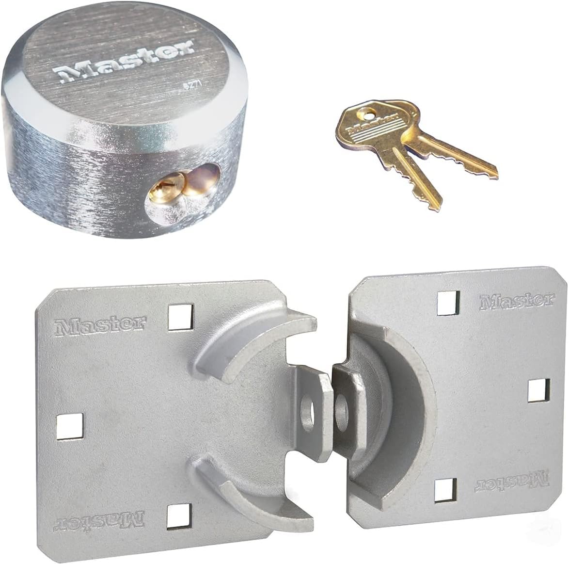 Master Lock Hasp/Hidden Shackle Lock Combo 7706271N w/BumpStop