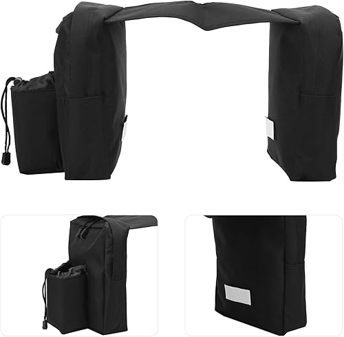 Miniatura 5 de KIMISS Bolsa de combustible para motocicletas, bolsa de sillín delantera para motocicleta, bolsa de almacenamiento de combustible para ATV Dirt Bike