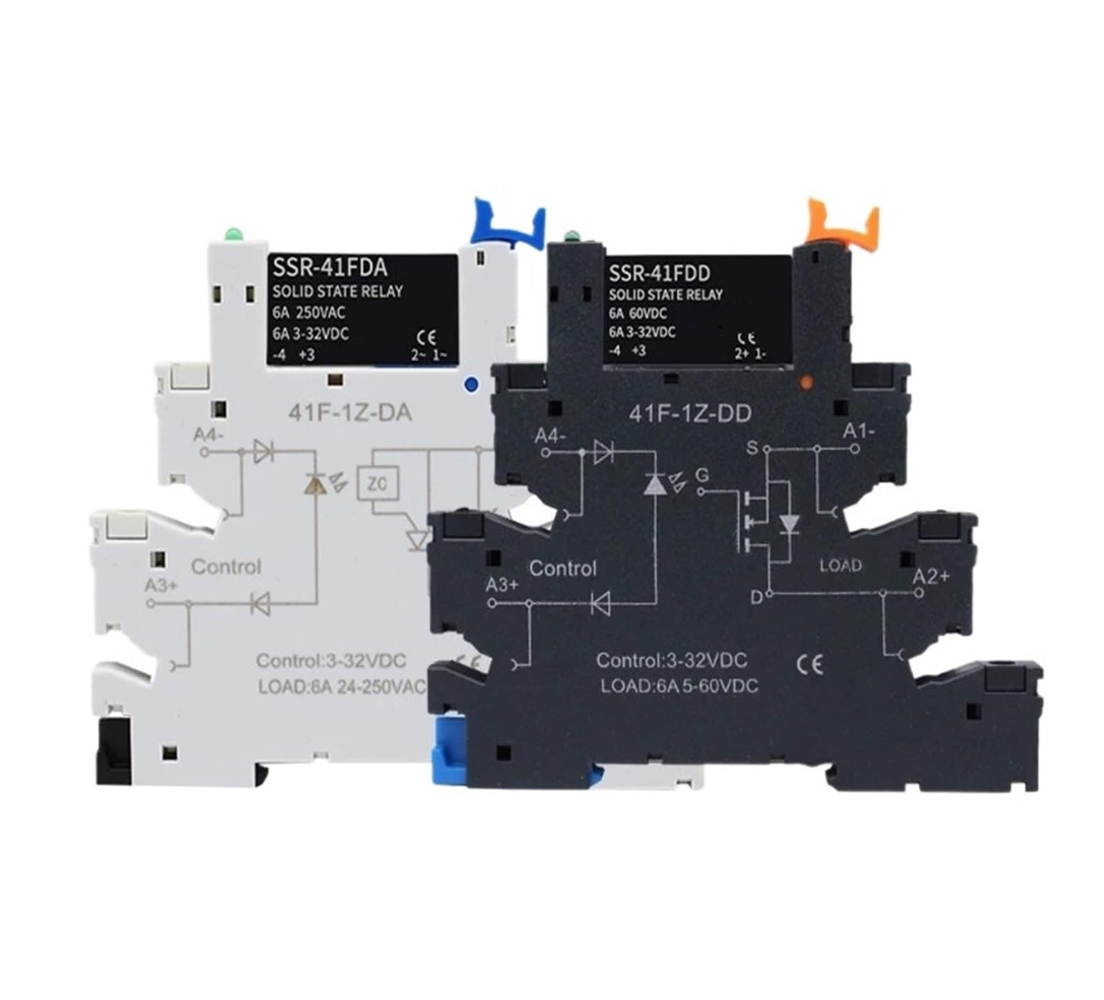 Relais Mince SSR-41FDA/DD 6A, coupleur statique rail haute performance