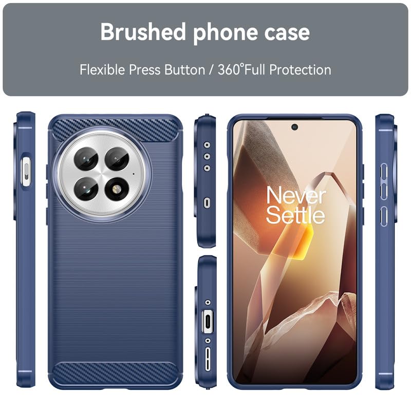 Image of Hybrid Carbon Fiber Back Case for OnePlus 13 (Blue)
