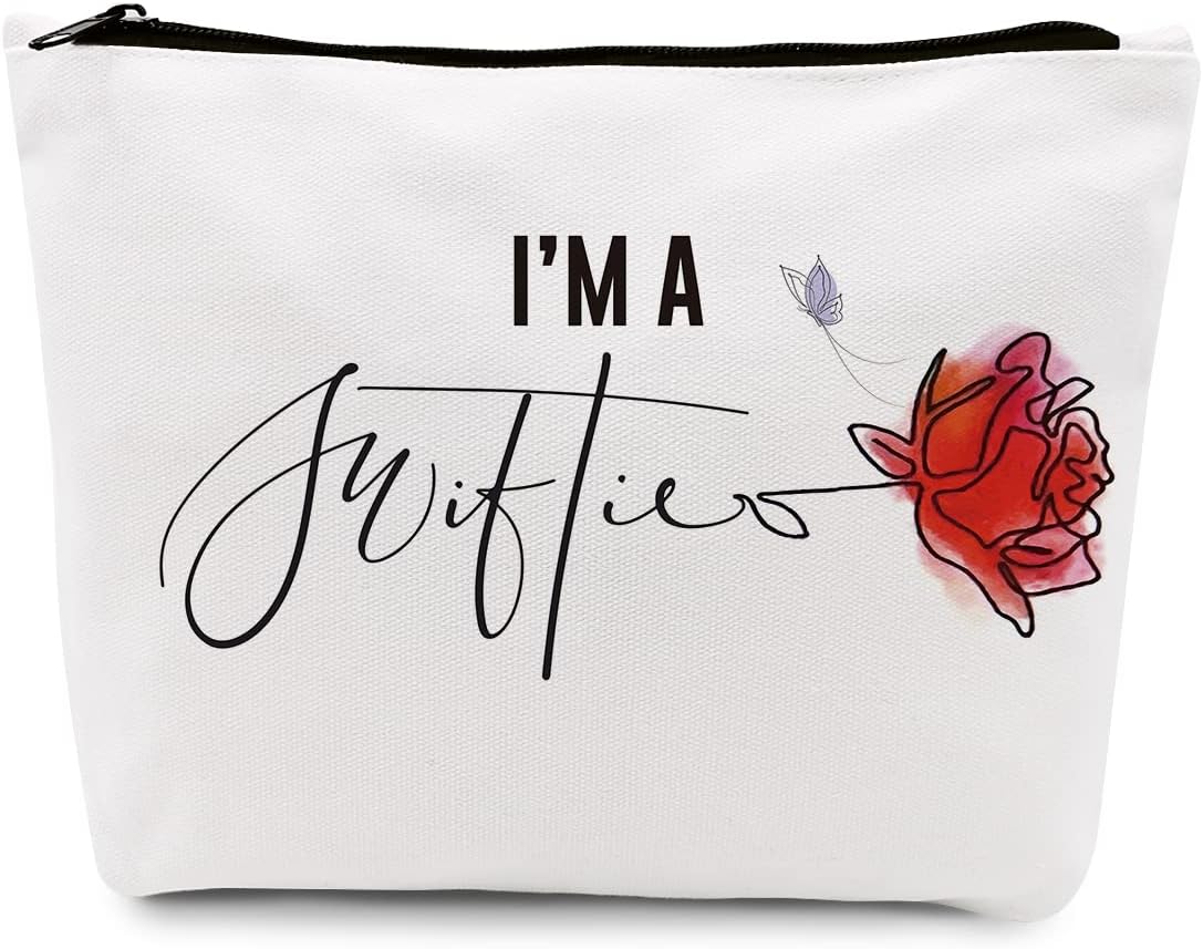 gfuhlre Swiftie-Bag Makeup Bag Travel Toiletry Bag for Women Music Lover Merchandise TS Fans Gift Taylor-Bag for Singer Fans Lovers Friends Daughter Girls, Friendship Birthday Christmas Present Ideas
