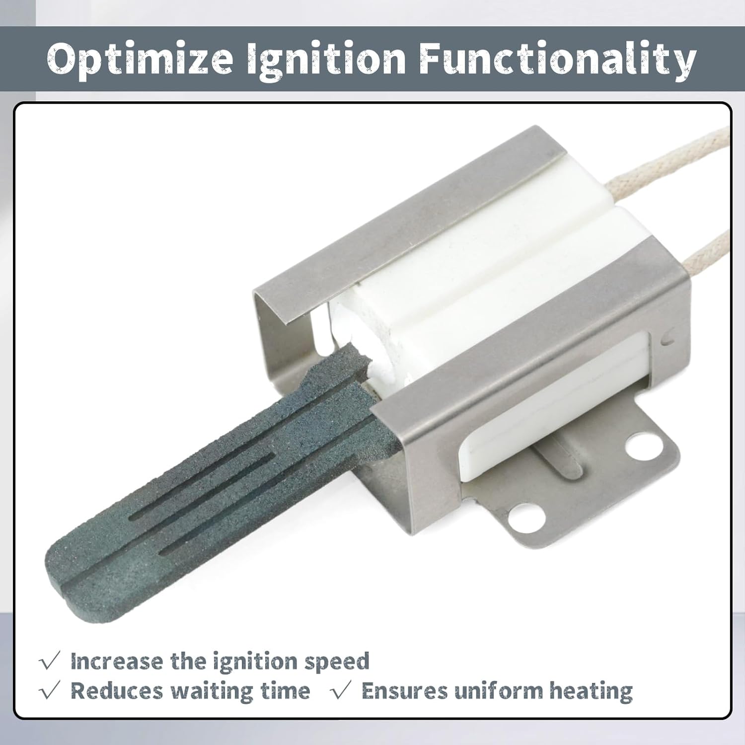 WB13X24924 Range Oven Igniters Compatible with GE Hotpoint Monogram Café Range Ovens JGB860BEJ1TS JGB860BEJ2TS JGB860BEJ2TS and more, Replacement for Haier Cooktop Ignitors Glowbar