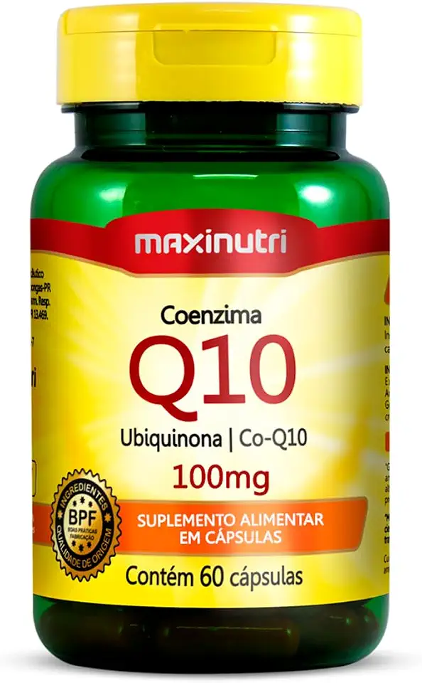 Coenzima Q10 100mg - 60 Cáps, Maxinutri