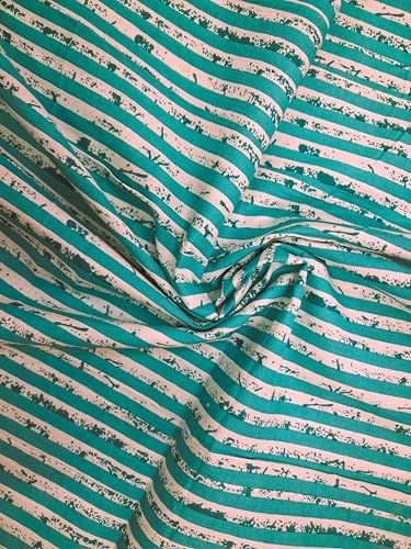 Image of VEENA HANDICRAFT Pure Cotton Jaipuri Sanganeri Print Salwar Suit With Dupatta set