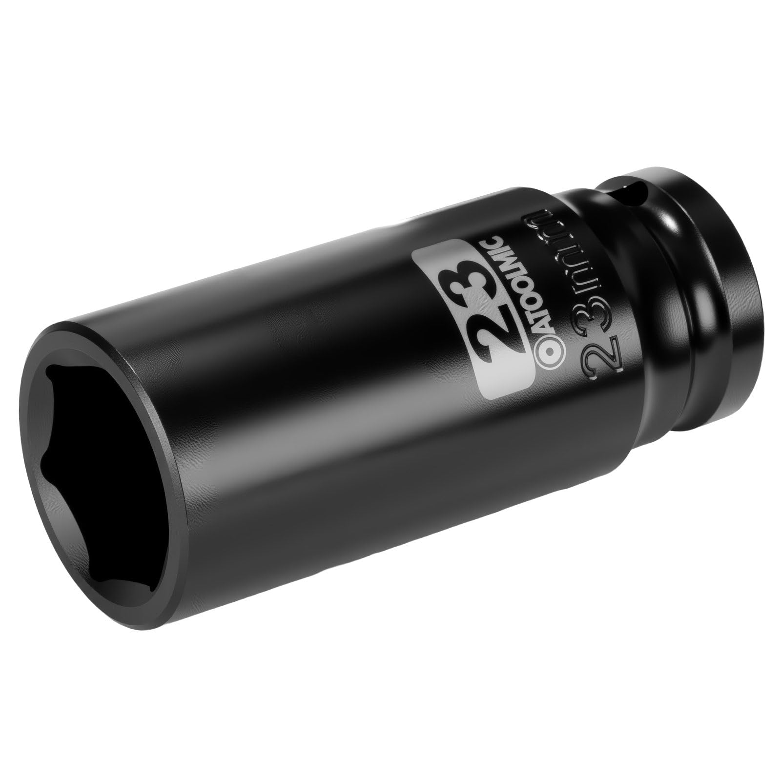 1/2 Inch Drive x 23mm Deep 6PT CR-MO Impact Socket for Removing Axle nut
