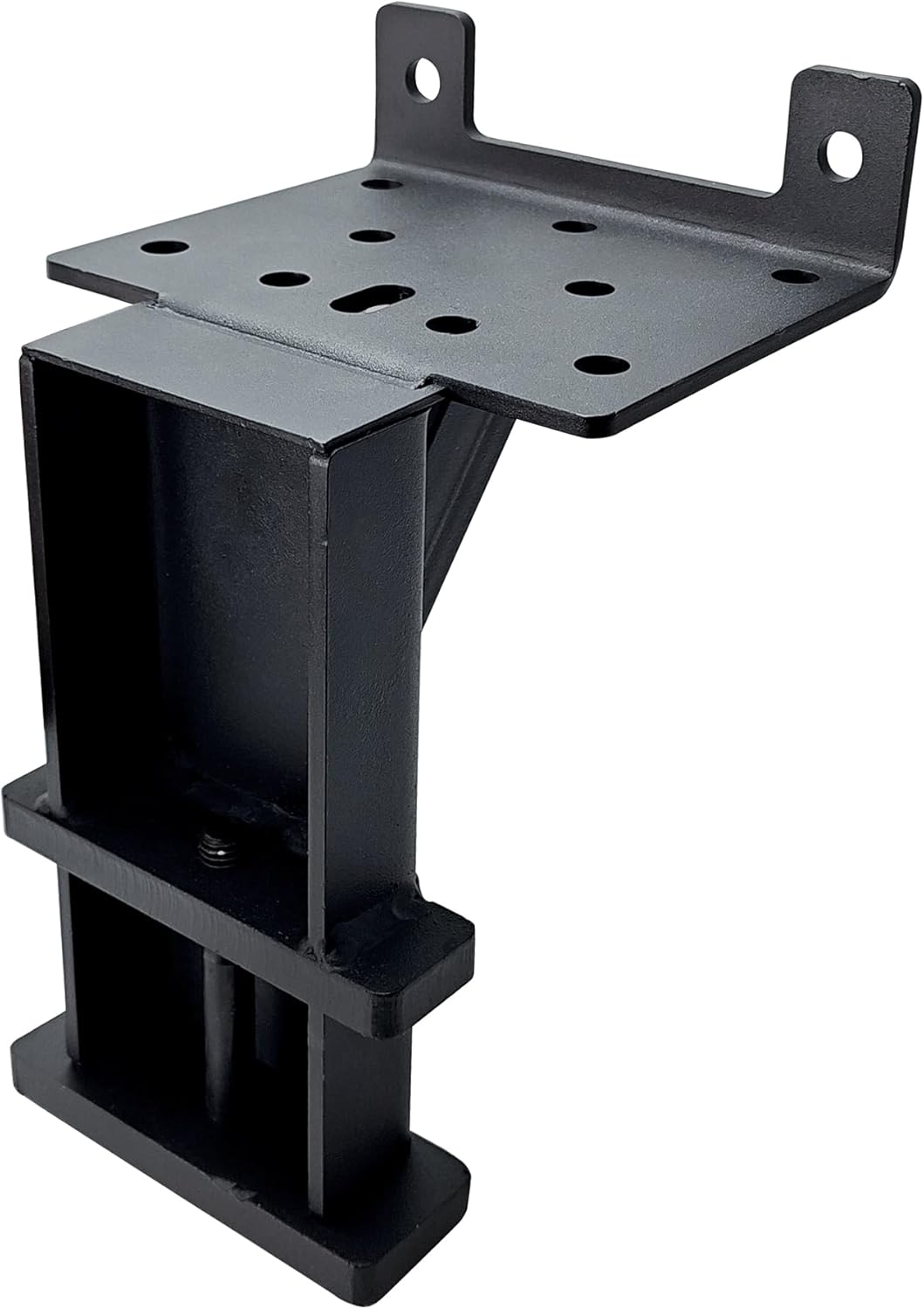 Winch Hitch Mount, Winch Mounting Plate Fit for 2"x4" Stake Pocket, Heavy Duty Trailer Winch Mount, Capacity 3600 Lbs (Universal)