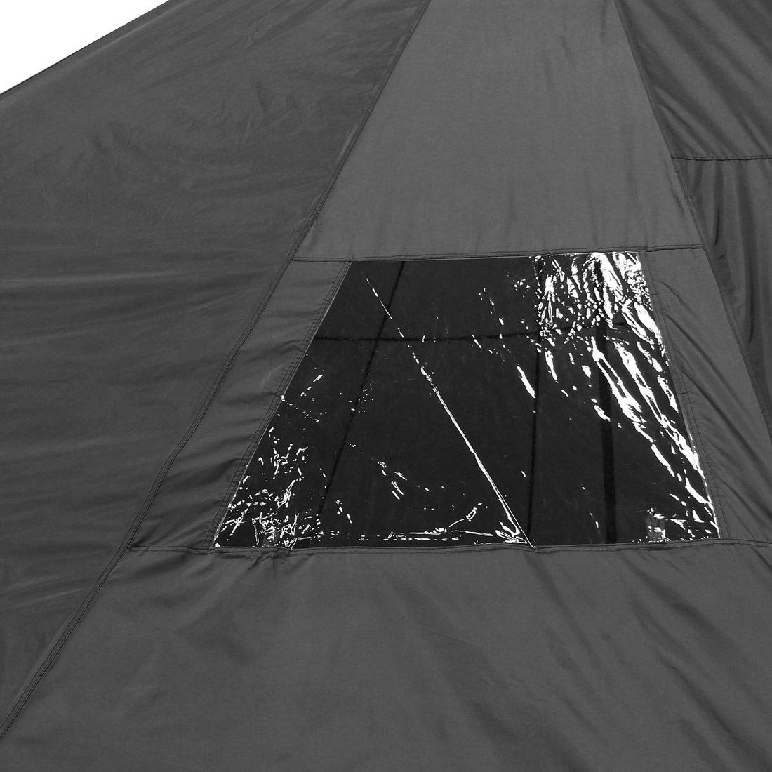 yourGEAR Tienda Ravello 400 Tipi para 4-6 Personas Tienda Familiar Altura Suelo Cosido Impermeable 5000 mm Gris Azulado