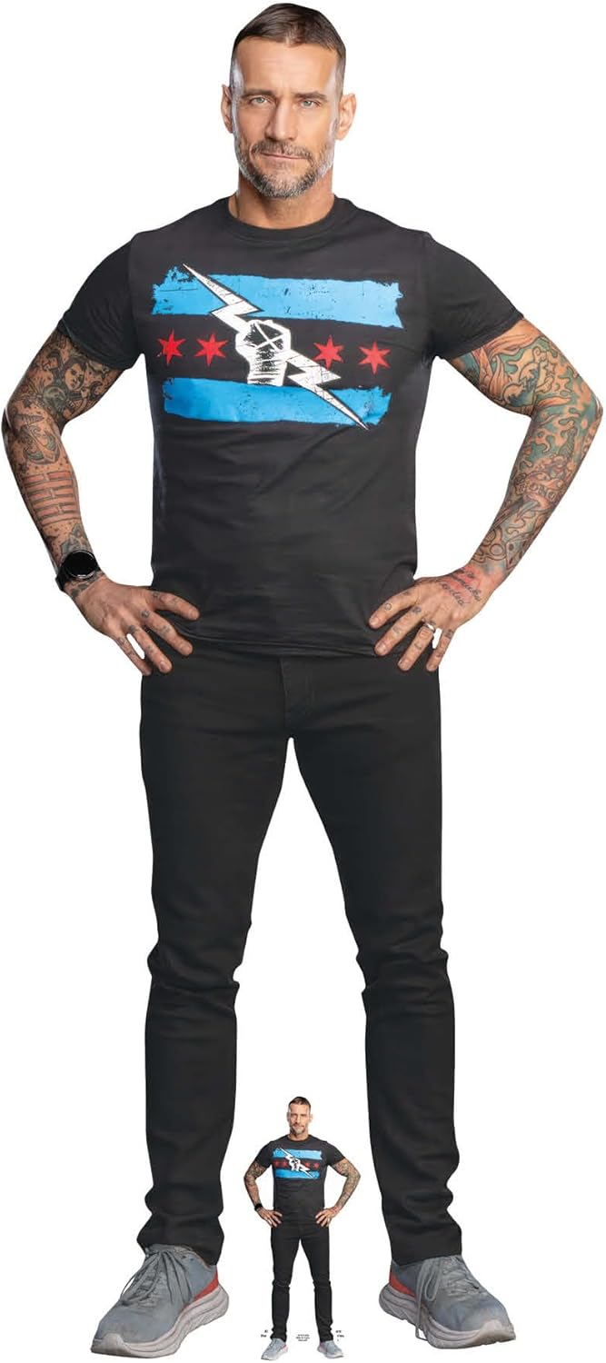 Star Cutouts SC4406 CM Punk WWE Cardboard Cut Out Height 186cm