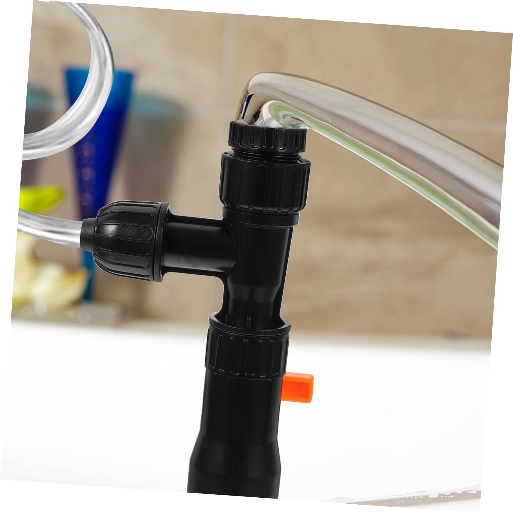Toddmomy 2 Juegos Cambiador de Agua de Grifo Kit de Limpieza de peceras de Acuario Kit de Limpieza del Acuario Manguera escurridor de pecera Cambiador de Agua del Acuario el plastico Negro