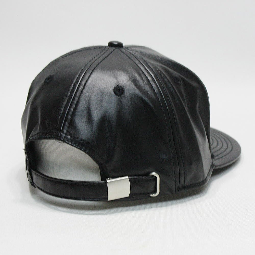 Premium Plain Wool Blend Leather Flat Bill Adjustable Snapback Hats Baseball Caps - Image 4