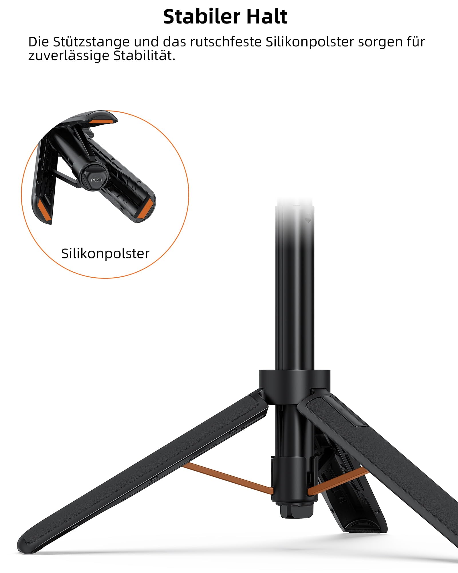54 cm Selfie Stick Stativ für DJI Osmo Action 5 Pro/4/3, Osmo 360, 2-in-1 Kleines Tischstativ mit Kugelkopf & Verlängerungsstab, Reise Vlog Handgriff/Ausziehbares Einbeinstativ/Halterung/Zubehör