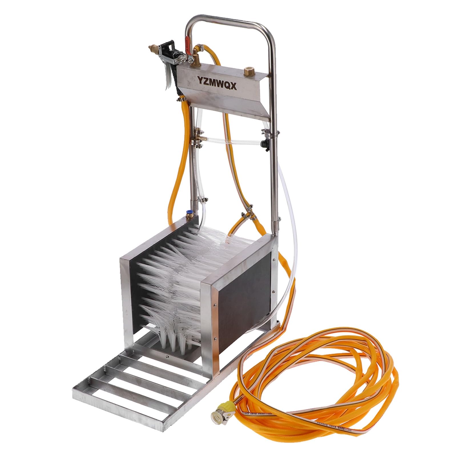 Pulitore Automatico per Stivali in Acciaio Inossidabile con Alta Efficienza per Allevamenti di Bestiame 28 Cm X 54 Cm