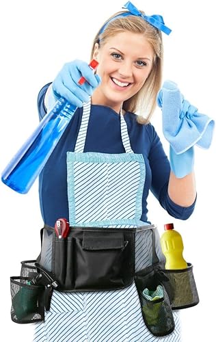 Miniatura 2 de Bolsa de herramientas, cinturón de bolsa de herramientas de cintura, funda para botella, delantal de herramientas de trabajo resistente para