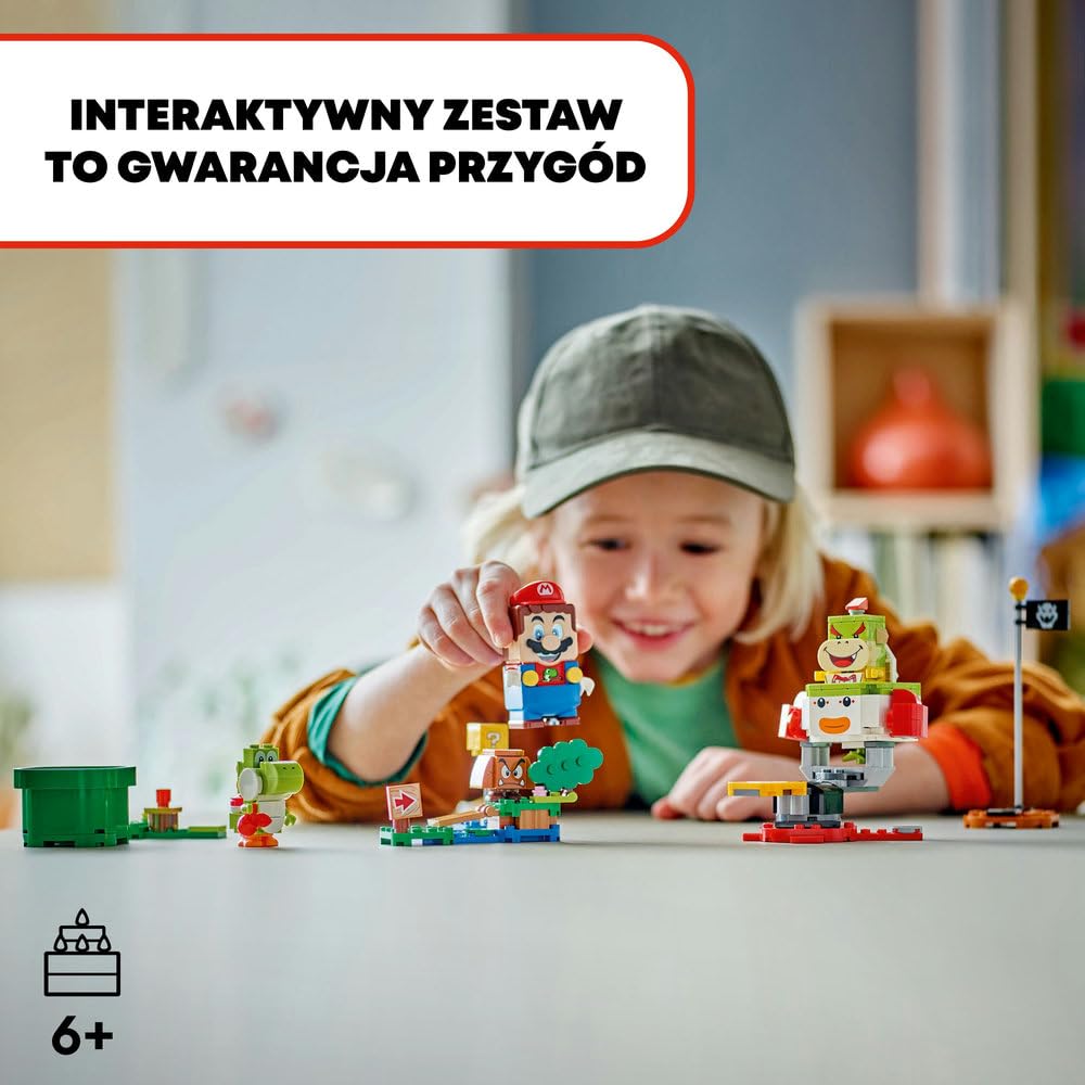 LEGO Super Mario Przygody z interaktywną figurką LEGO Mario 71439 | Zestaw klocków dla dzieci, figurka z gry, prezent dla fana Mario, interaktywna zabawka dla 6-latka, 218 elementów