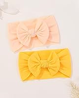 Vista 6 de jollybows 12 diademas de nailon para bebés con lazo elástico para niñas, recién nacidos, niños pequeños, accesorios para el cabello, juego