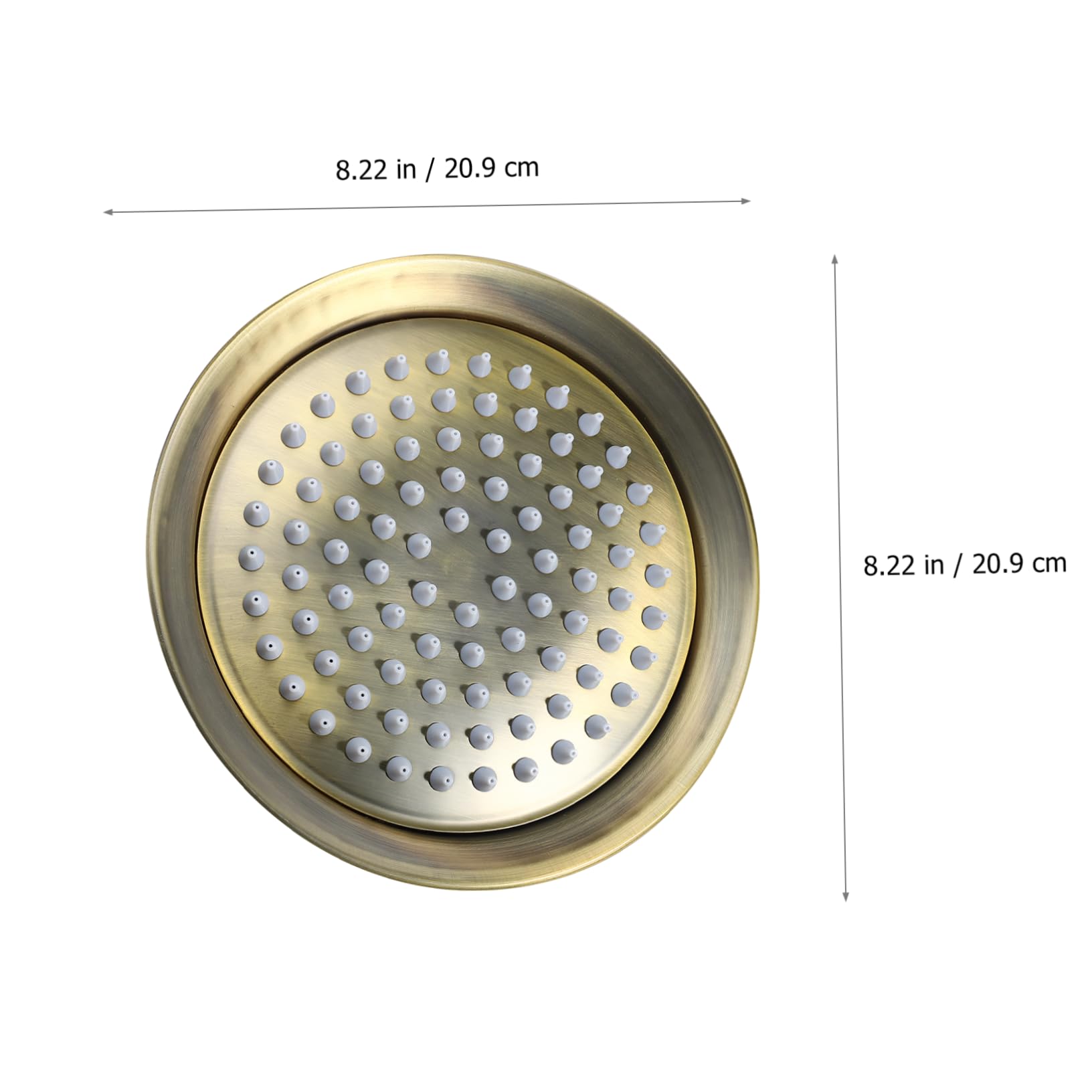 1Pieza Cabezal de Ducha Inoxidable Vintage Rociador de Techo para Baño Instalación Rápida Diseño Retro para Hogar