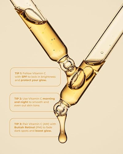 Miniatura 7 de Buttah Skin Vitamina C Serum 1 FL oz e 1.0 fl oz - Para Cara - Vitamina E - Ácido Ferúlico - Té Verde